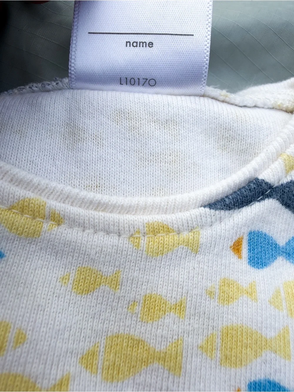 Hanna Andersson Organic Cotton Fish Bodysuit 60cm 3-6M Boy Girl Onesie EUC Boy